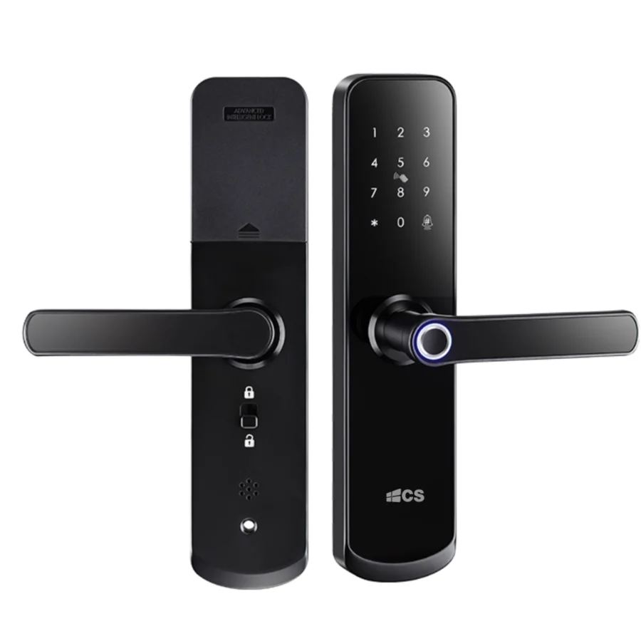 Fechadura digital CS 260 Smart Lock Wi-Fi com biometria, senha e tag – promoção com instalação Gregor Resolve Porto Alegre